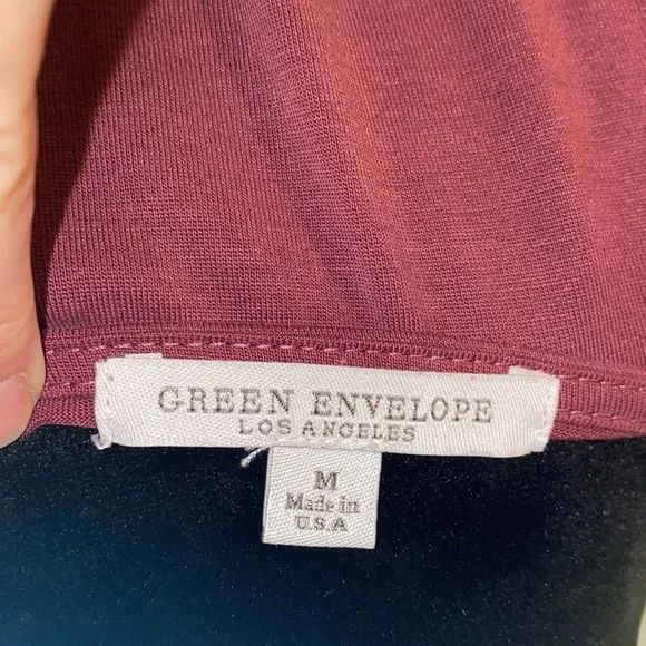 Green Envelope plum blouse women’s shirt Medium​​ - Picture 6 of 6